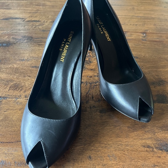 SAINT LAURENT PARIS パンプス EU36(22.5cm位) 2137123N0064 Saint Laurent Patent Leather Opyum Ysl Heels Pump - Runway